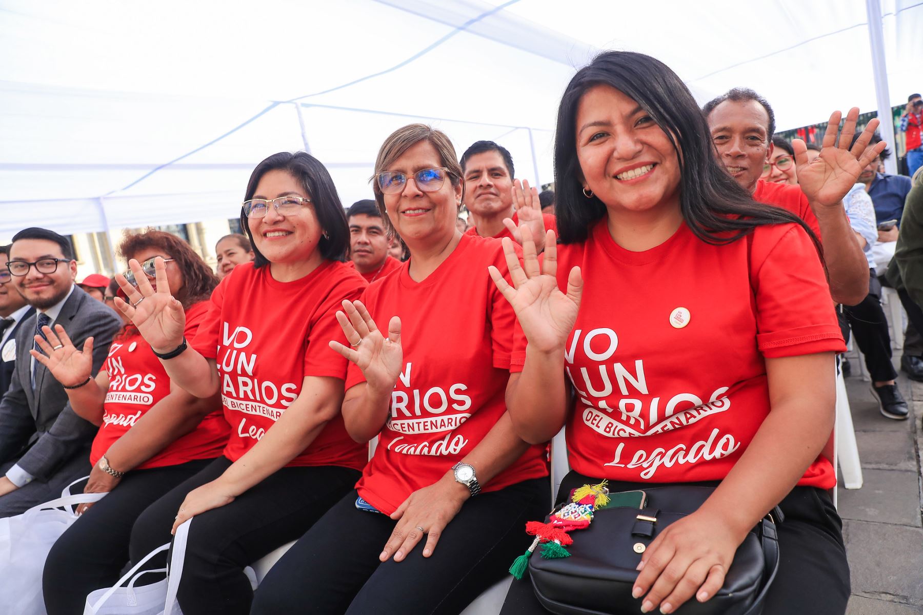El presidente de la República, José Jerí, participó en la ceremonia oficial de Reconocimiento Nacional de Buenas Prácticas de Voluntariado (Renavol) 2025, que se realizó en el patio de Palacio de Gobierno el lunes 15 de diciembre de 2025. Foto: ANDINA/Presidencia