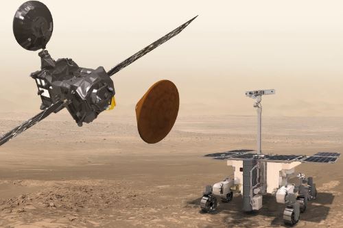 El rover Rosalind Franklin aspira a ser el primero en el planeta Marte capaz de perforar hasta dos metros bajo la superficie para buscar indicios de vida.