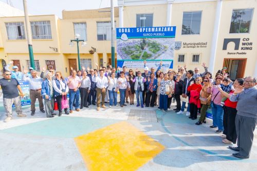 Se inició la recuperación del centro histórico de Surco con el proyecto de la Supermanzana