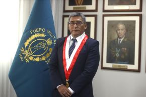 New President of the Military Police Court, rear admiral (ret.) Darío Vásquez Rojas. Photo: ANDINA/ Vidal Tarqui 