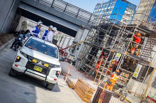 Megaobra que fue inspeccionada por el alcalde de Lima, Renzo Reggiardo, contará con estaciones modernas y un sistema inteligente de transporteANDINA/Difusión