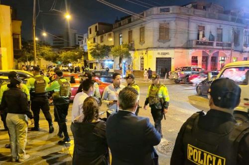 Más de 500 policías y militares refuerzan seguridad en el Cercado de Lima y Rímac. Foto: ANDINA/Difusión.