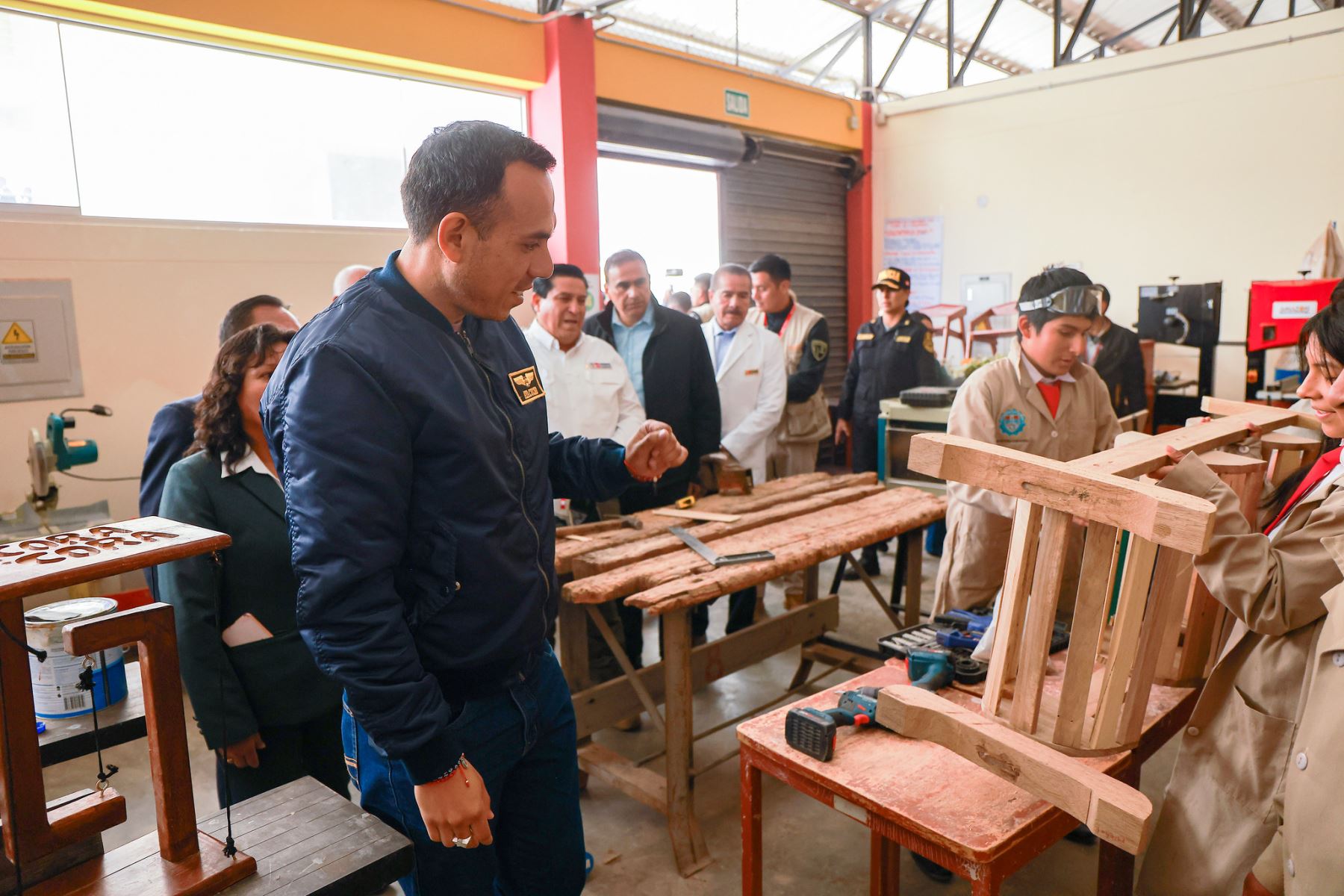 Presidente José Jerí supervisa la I.E. Industrial N.° 12 Cristo Rey en Coracora, Ayacucho.
Foto: ANDINA/Prensa Presidencia