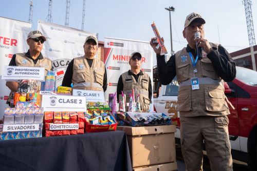 La Sucamec invoca a la ciudadanía a NO adquirir pirotécnicos ilegales. Foto: ANDINA/Difusión