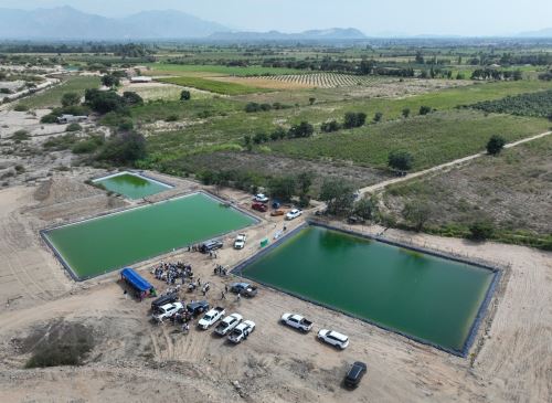 El Gobierno Regional de La Libertad inauguró tres nuevos reservorios para el almacenamiento de agua en el sector Cerro Colorado, distrito y provincia de Chepén, que aumentarán la capacidad de siembra y cosecha en la provincia de Pacasmayo. ANDINA/Difusión
