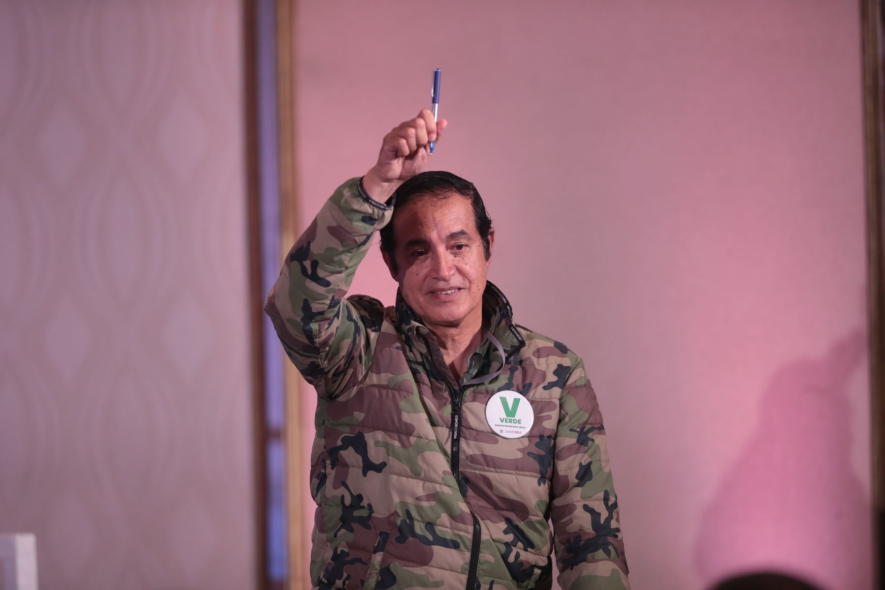 Partido Político Demócrata Verde de Alex González en la suscripción del Pacto Ético Electoral organizado por el Jurado Nacional de Elecciones JNE el jueves 18 de diciembre de 2025 en el Hotel Sheraton de Lima. Foto: ANDINA/Verónica Calderón Zúñiga