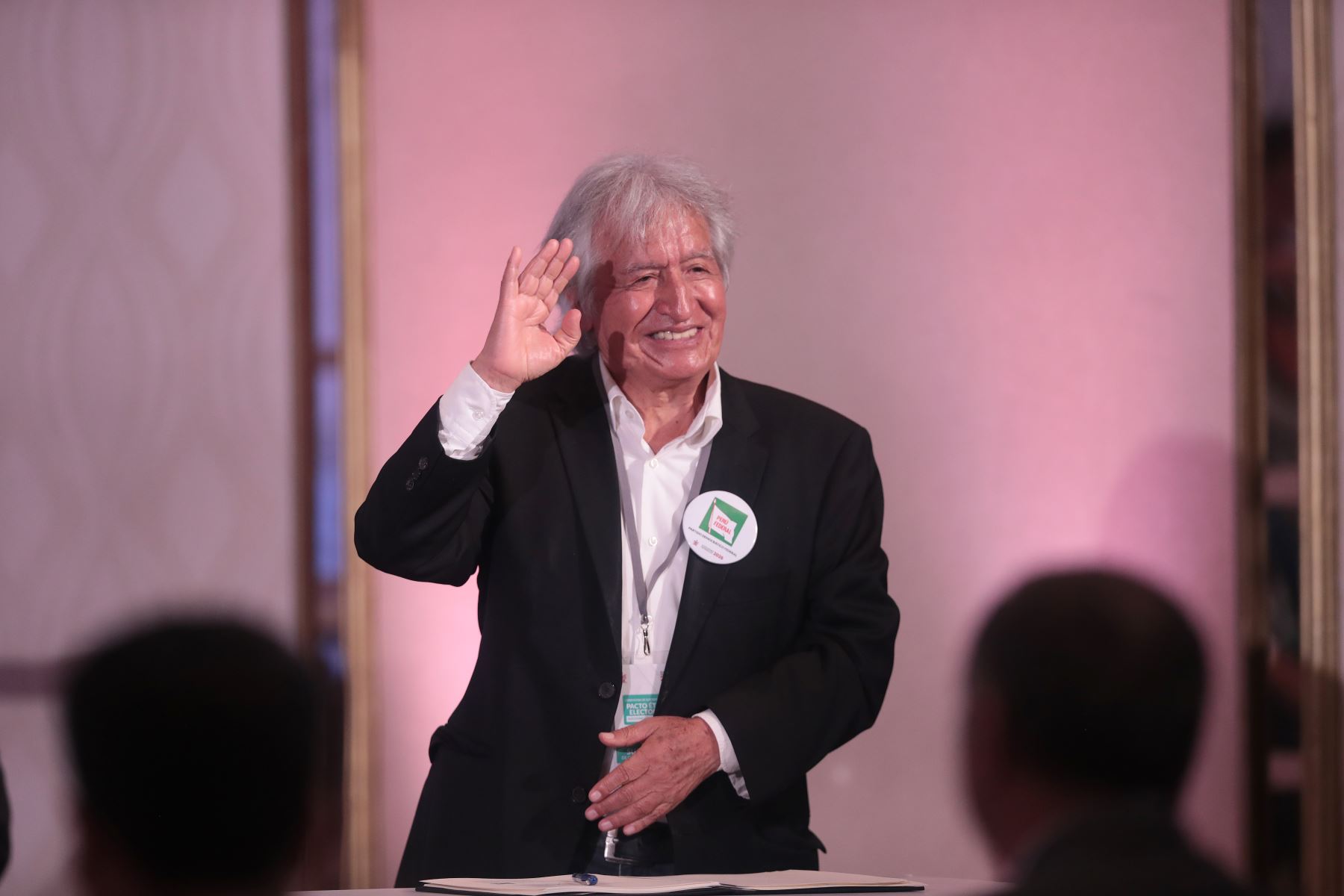 Partido Político Democrático Federal, con la representación del vice presidente Virgilio Acuña, en la suscripción del Pacto Ético Electoral organizado por el Jurado Nacional de Elecciones JNE el jueves 18 de diciembre de 2025 en el Hotel Sheraton de Lima. Foto: ANDINA/Verónica Calderón Zúñiga