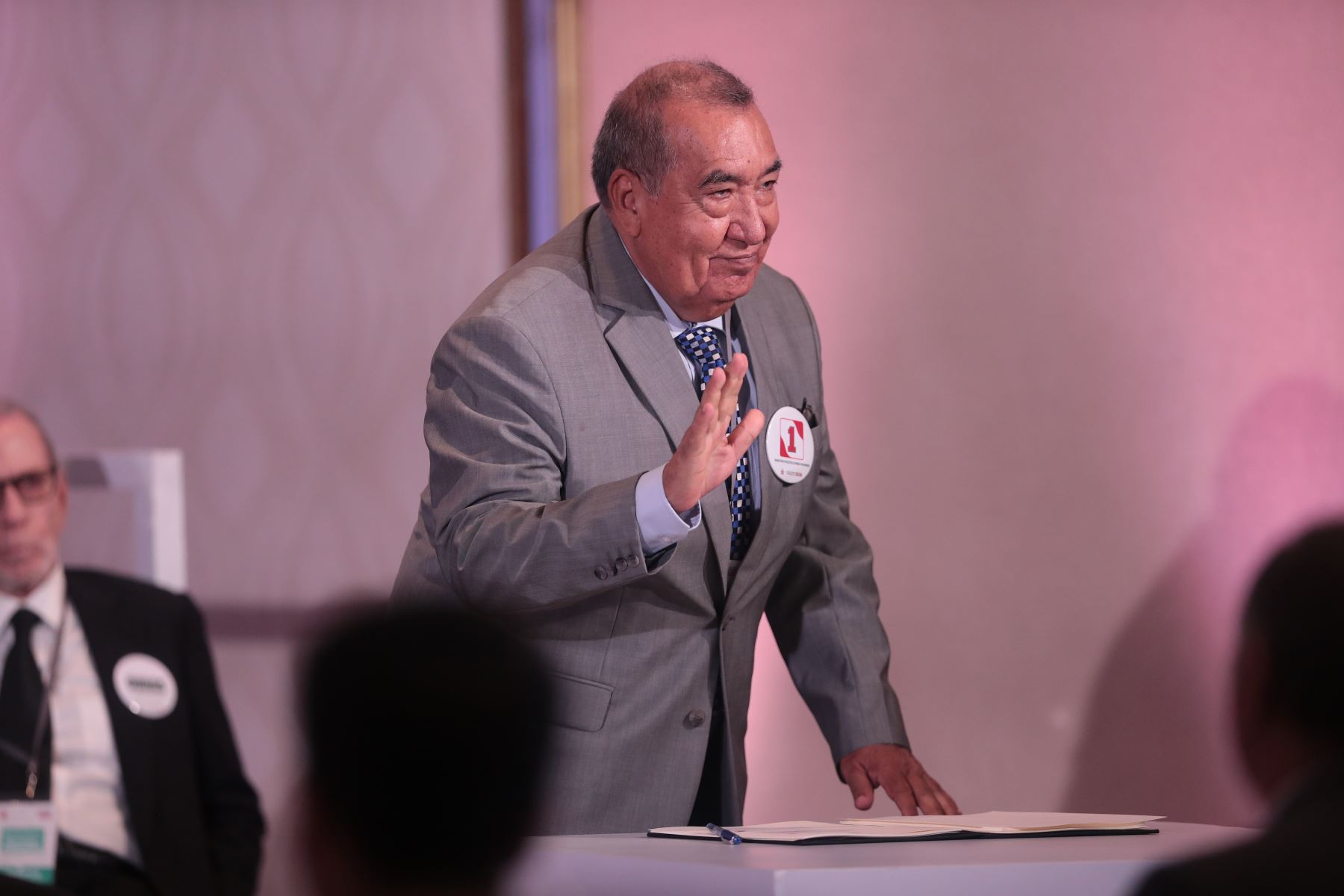 Partido político Perú Primero en la suscripción del Pacto Ético Electoral organizado por el Jurado Nacional de Elecciones JNE el jueves 18 de diciembre de 2025 en el Hotel Sheraton de Lima. Foto: ANDINA/Verónica Calderón Zúñiga