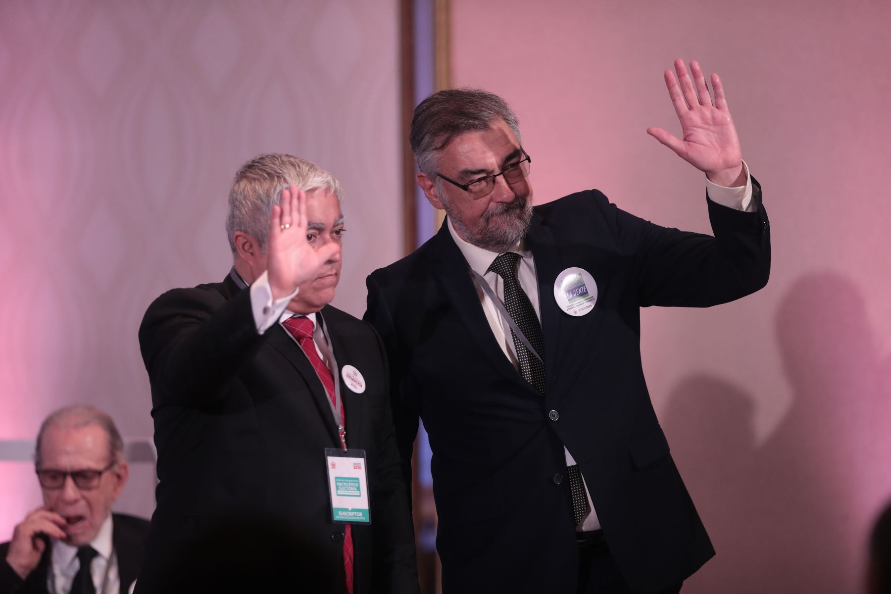 Partido político Primero la Gente en la suscripción del Pacto Ético Electoral organizado por el Jurado Nacional de Elecciones JNE el jueves 18 de diciembre de 2025 en el Hotel Sheraton de Lima. Foto: ANDINA/Verónica Calderón Zúñiga