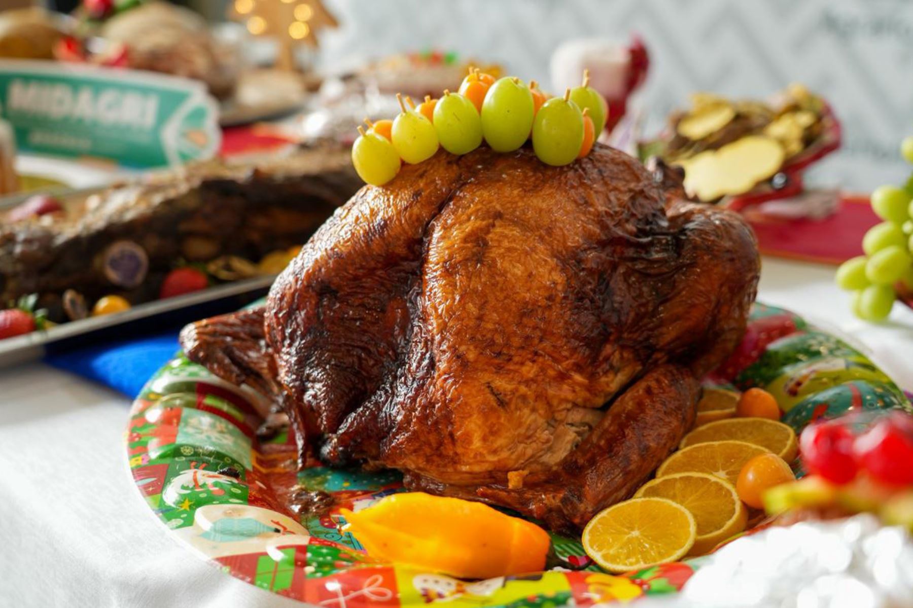 Como platos centrales, se presentan pavo y lechón, además de cortes de carne de origen nacional, como una alternativa innovadora para las celebraciones de fin de año. Foto:ANDINA/Difusión