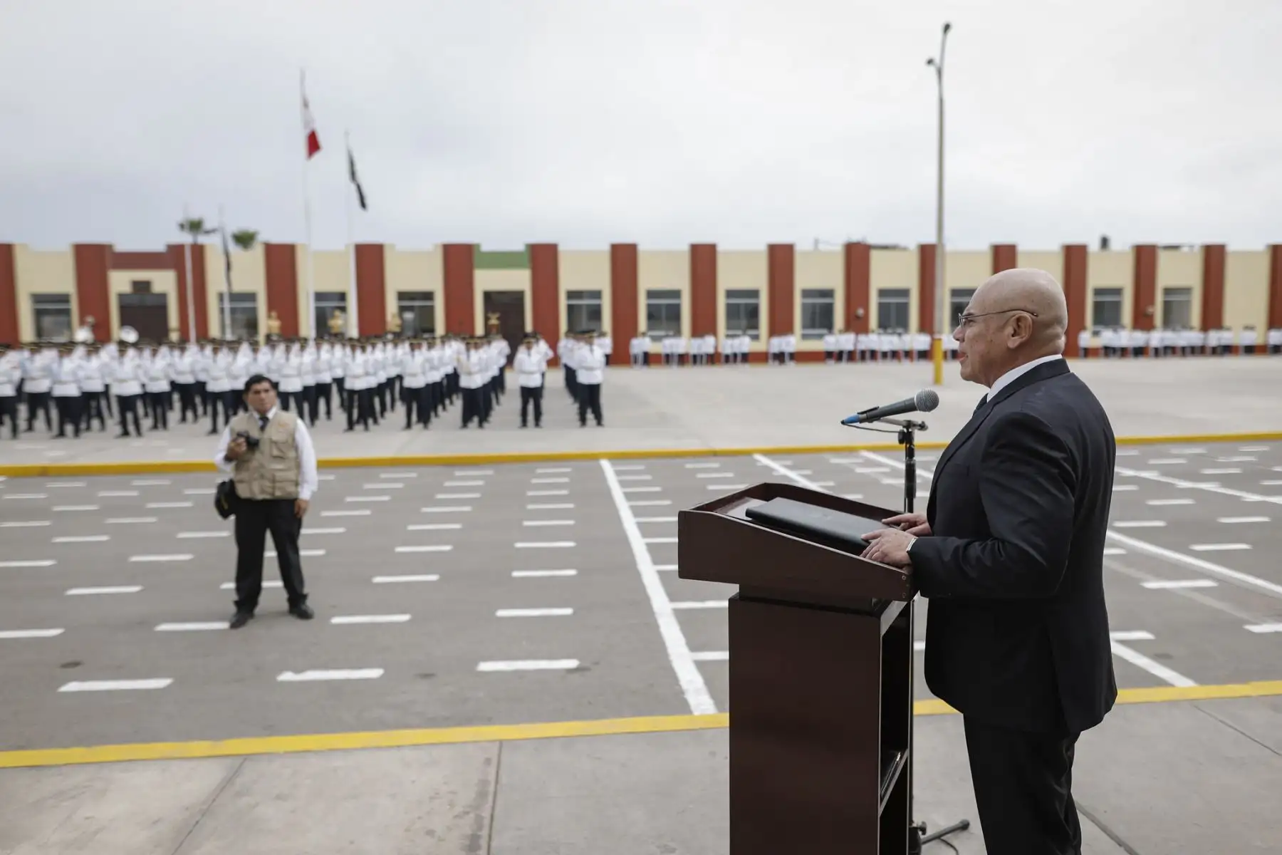 Premier, Ernesto Álvarez asiste a la ceremonia de clausura del año académico 2025 - colegio militar Leoncio Prado. Foto: ANDINA/Difusión