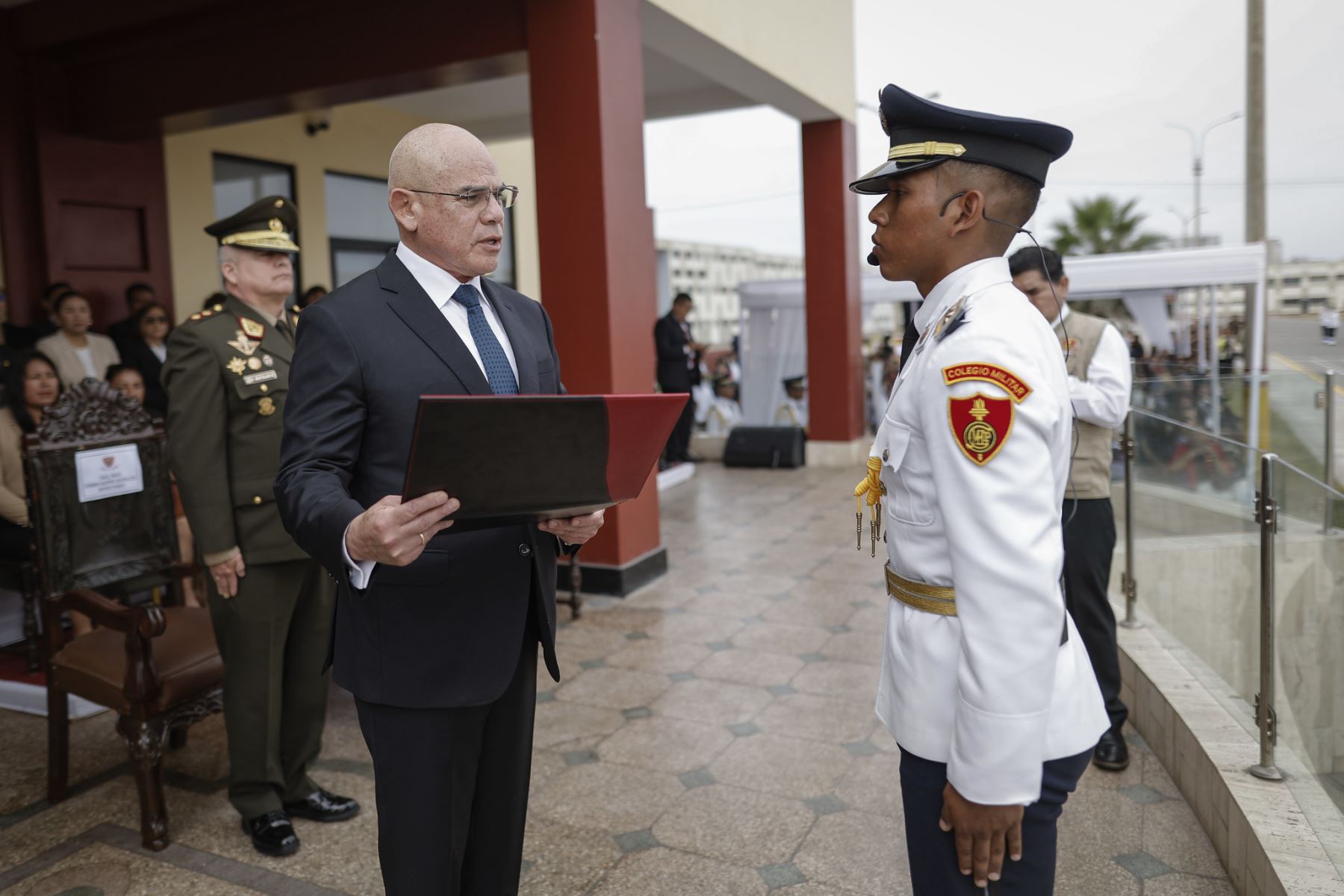 Premier, Ernesto Álvarez asiste a la ceremonia de clausura del año académico 2025 - colegio militar Leoncio Prado. Foto: ANDINA/Difusión