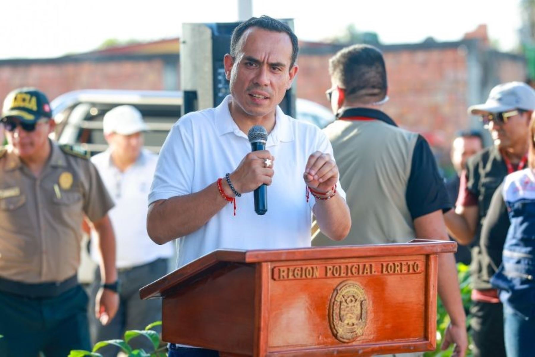 El jefe de Estado, José Jerí, recorrió las modernas instalaciones de esta central de la Policía Nacional. Foto: Prensa Presidencia