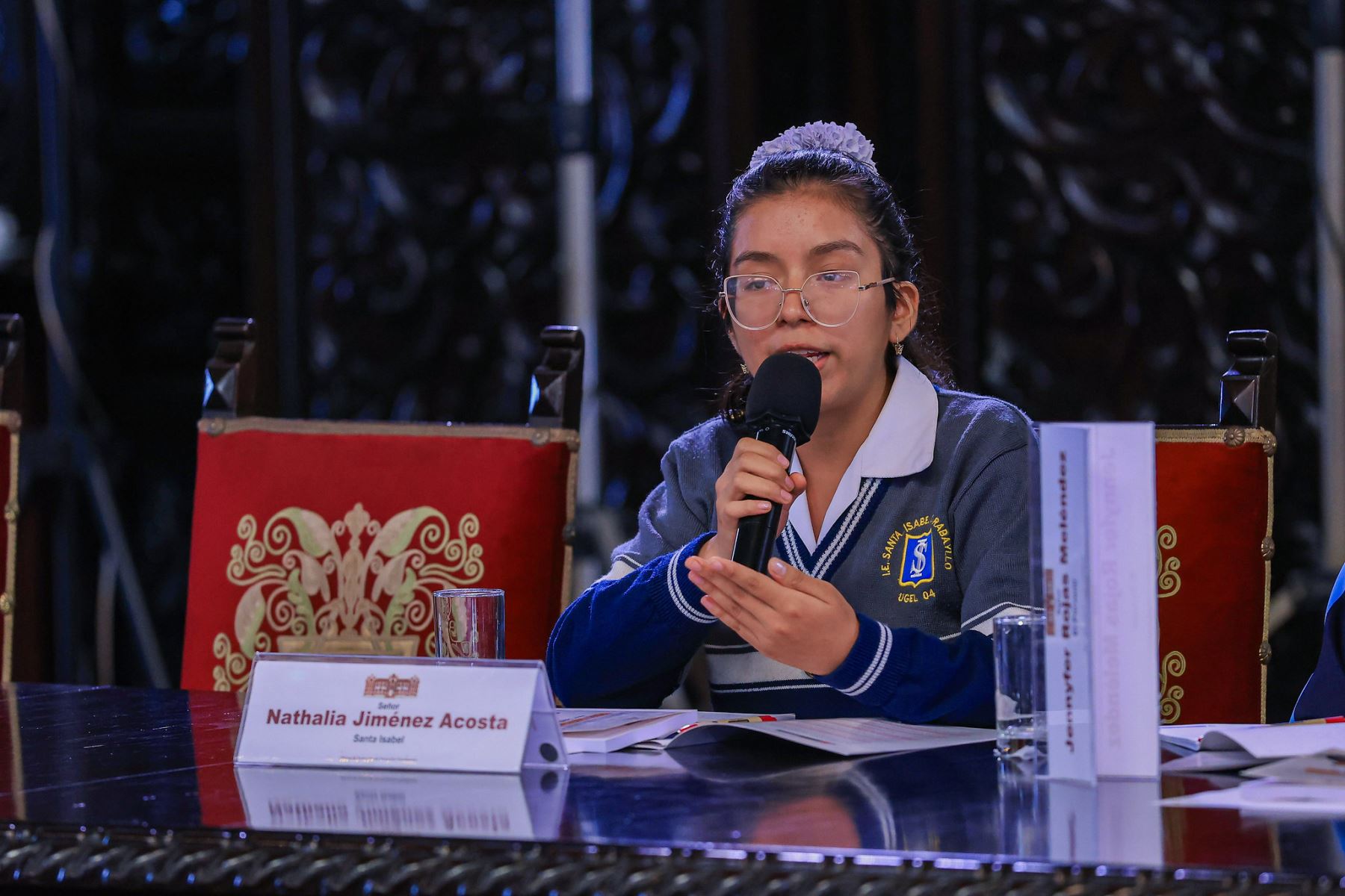 En Palacio de Gobierno, se realizó el Encuentro de Jóvenes Líderes y Agenda Estudiantil de Lima Metropolitana 2025–2026, con la presencia del presidente José Jerí y la participación de 49 representantes estudiantiles. Foto: ANDINA/Prensa Presidencia