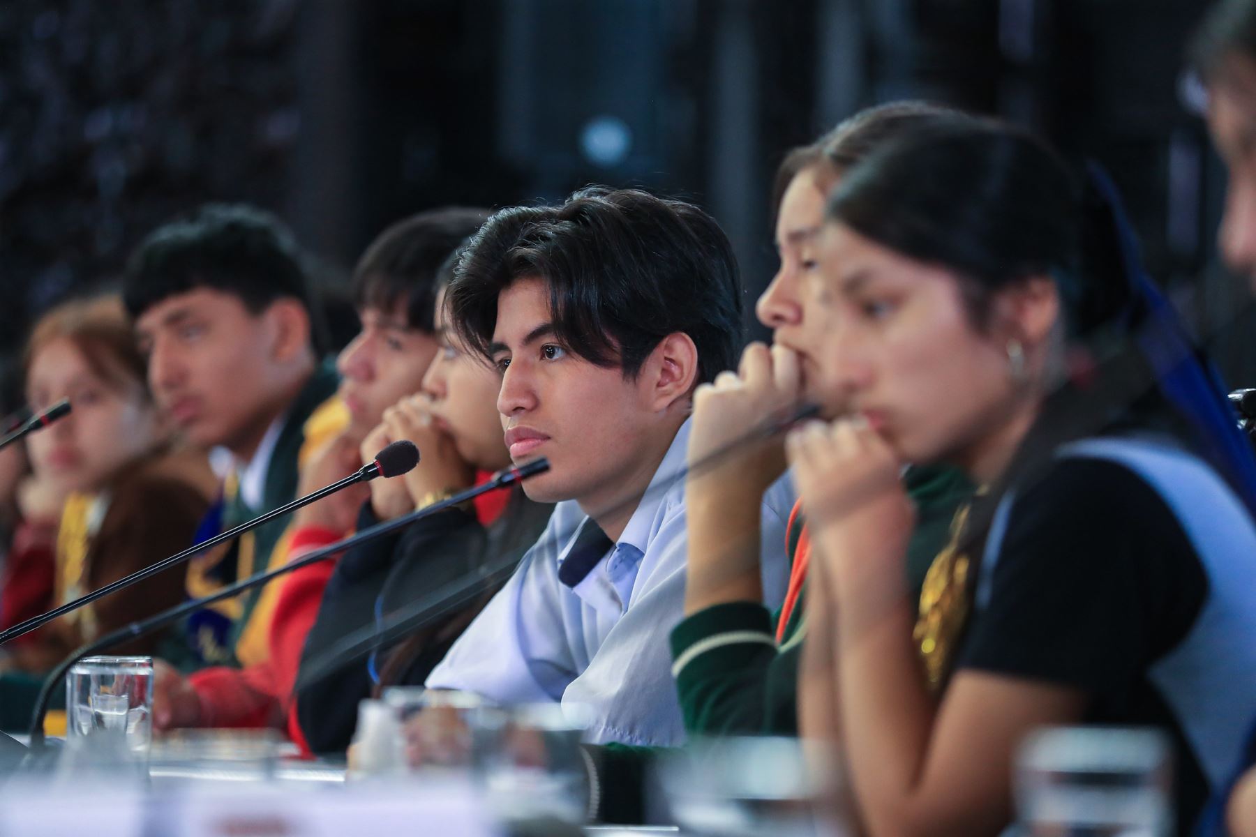 En Palacio de Gobierno, se realizó el Encuentro de Jóvenes Líderes y Agenda Estudiantil de Lima Metropolitana 2025–2026, con la presencia del presidente José Jerí y la participación de 49 representantes estudiantiles. Foto: ANDINA/Prensa Presidencia