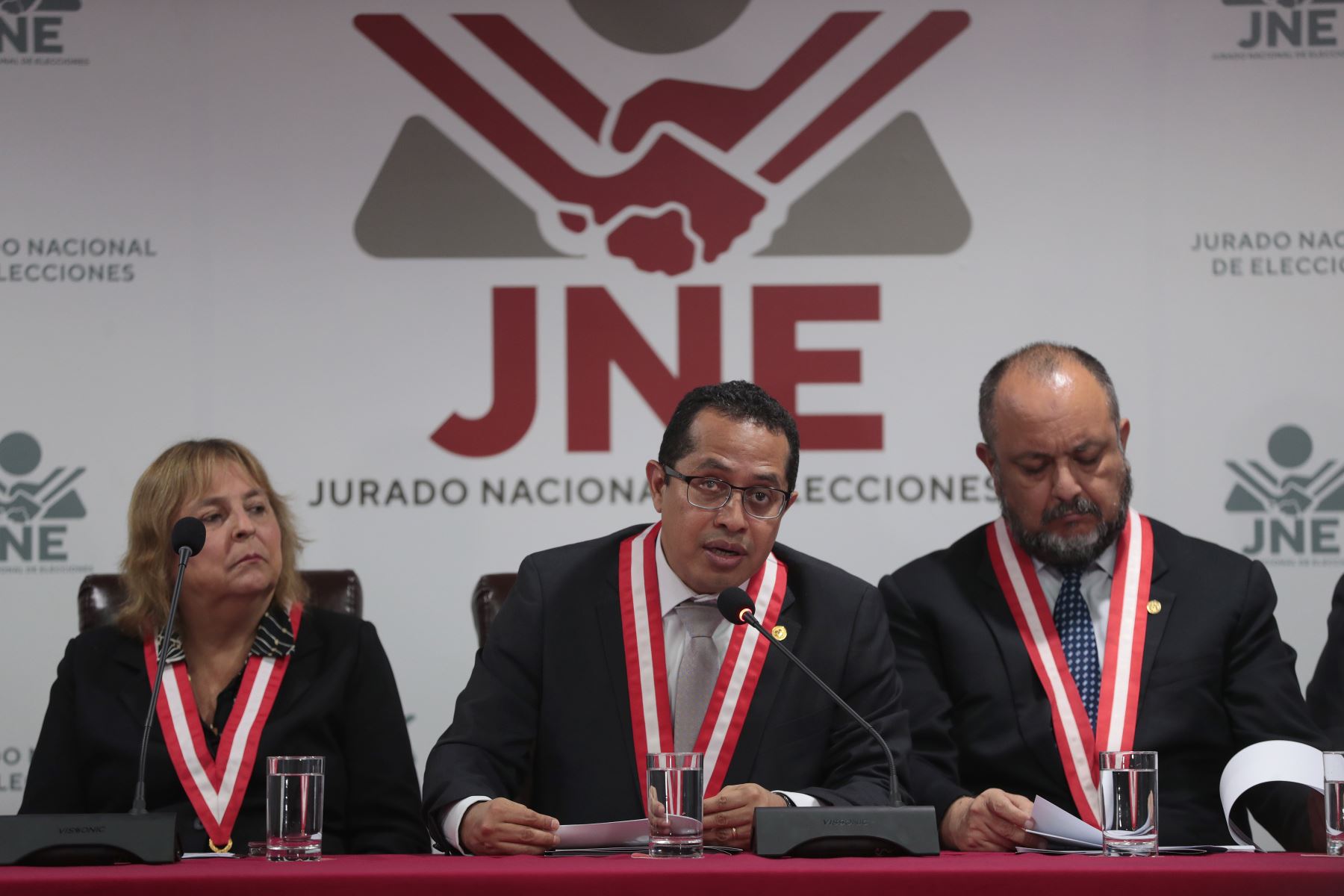 Presidente del JNE, Roberto Burneo durante la Conferencia  sobre el Voto Digital e Hitos de las Elecciones Generales 2026.

Foto: ANDINA/Verónica Calderón Zúñiga