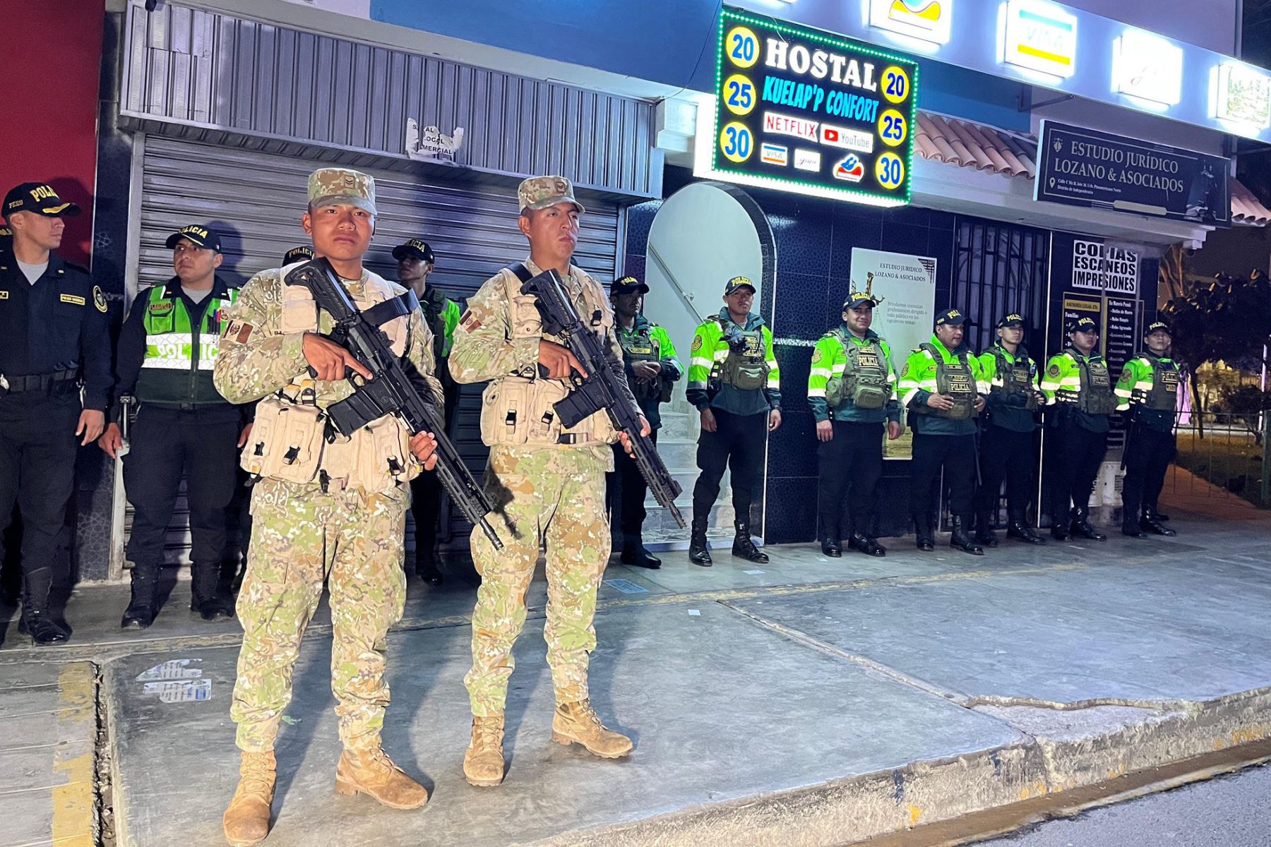 Las acciones policiales se enfocaron en el distrito de Independencia. En simultáneo se realizó un operativo en San Juan de Lurigancho. Foto: ANDINA/Difusión
