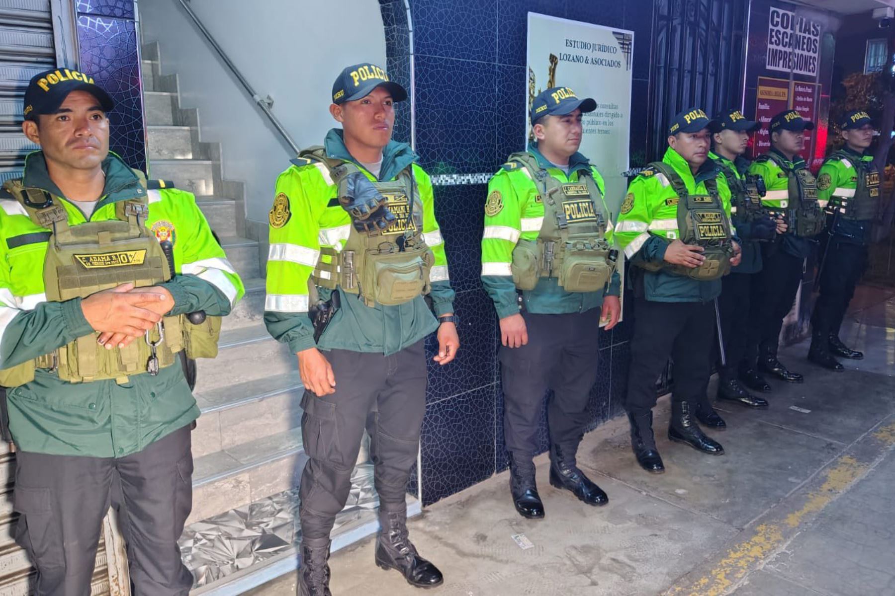 En el marco del estado de emergencia, se realiza operativo de control territorial con 348 efectivos de la Policía Nacional y 20 del ejército peruano. Participan efectivos de USE, Escuadrón de Emergencia, Halcones, SUAT, entre otras unidades policiales. Foto: ANDINA/Difusión