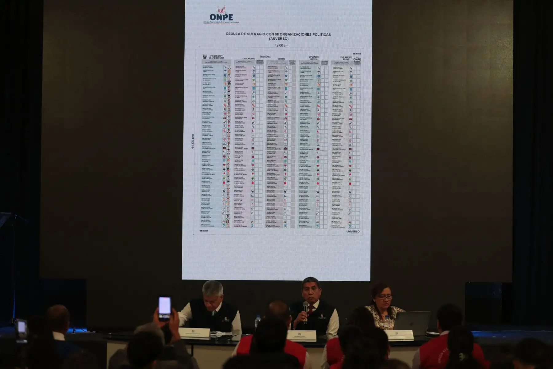 El diseño de la cédula contempla la elección del presidente de la república, vicepresidentes, senadores, diputados y representantes ante el Parlamento Andino.Foto: ANDINA/Verónica Calderón Zúñiga