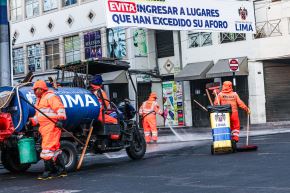 Jornada de limpieza en elconglomerado de Mesa Redonda y Mercado Central. Foto: Difusión