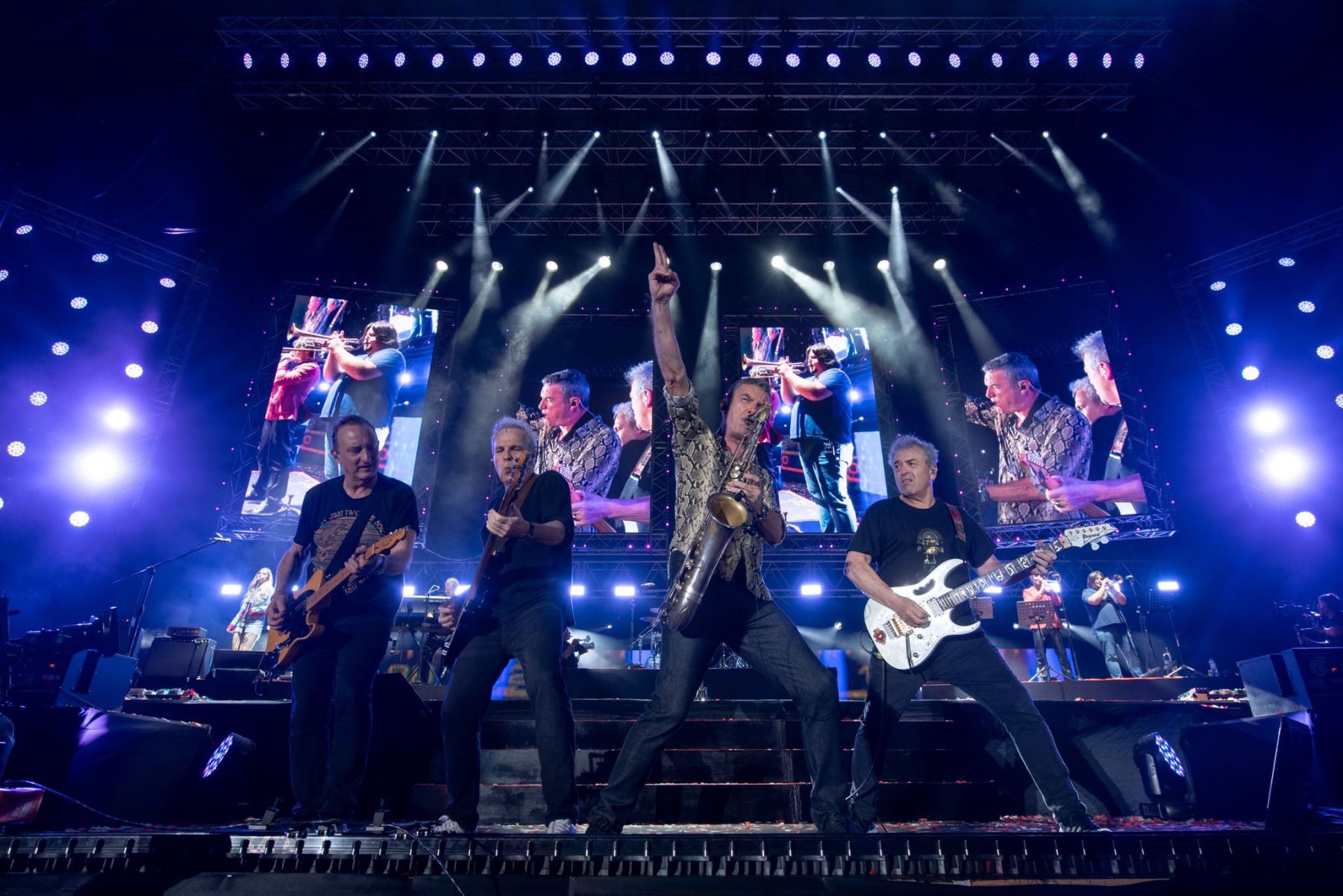 "Gracias Perú Tour" el concierto de  Hombres G fue el 30 de abril en el  Estadio Nacional. Foto: ANDINA/Difusión