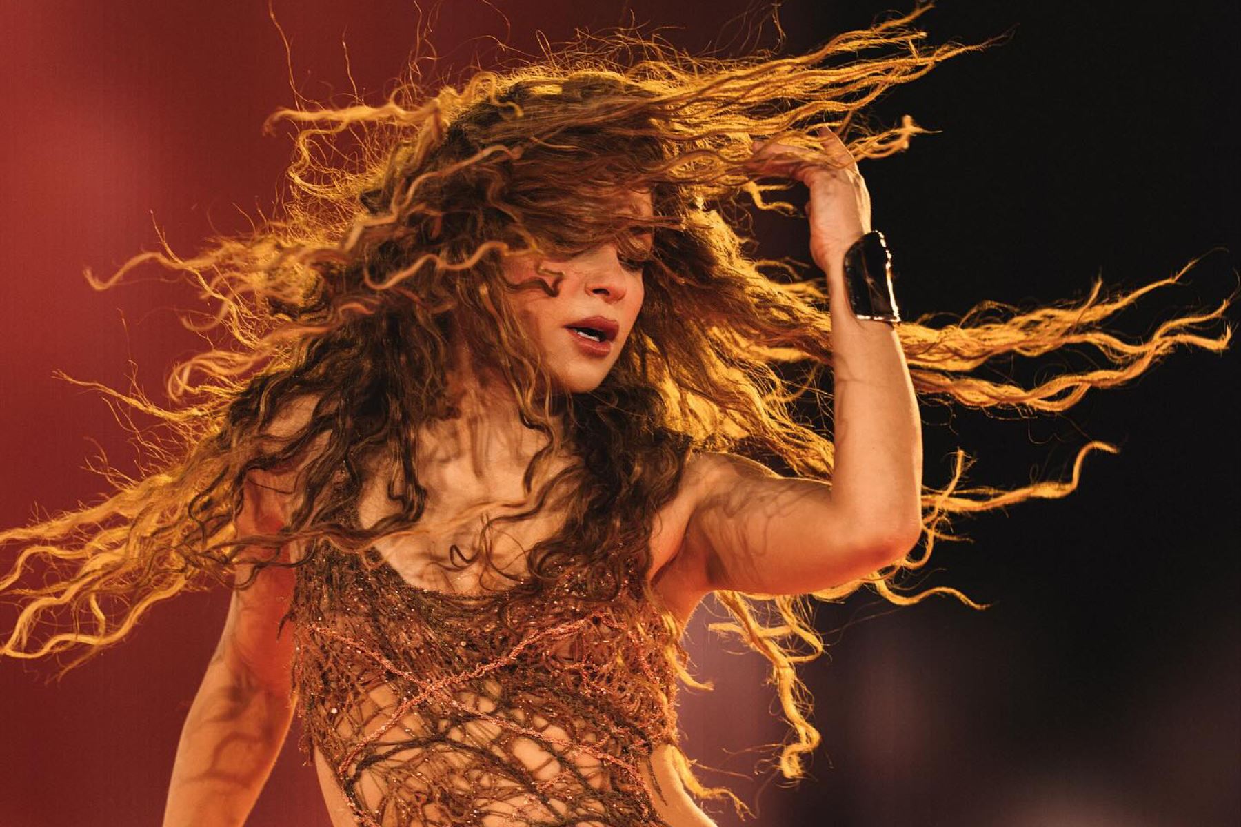 El esperado concierto  de Shakira se realizó el  16 noviembre en el  Estadio Nacional como parte de su gira "Las mujeres ya no lloran" .  Foto: ANDINA/Difusión