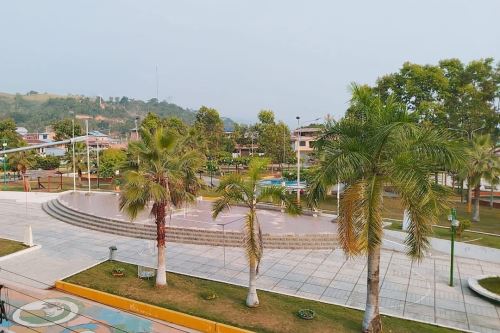 Plaza de Armas del distrito de Nuevo Progreso, en la provincia de Tocache. Foto: ANDINA/Difusión