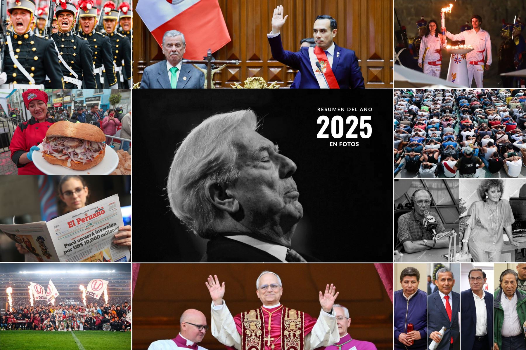 Estas son la imágenes que nos cuentan los acontecimientos más resaltantes del 2025. Foto:ANDINA