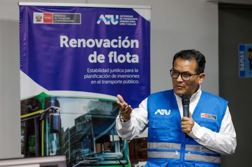 El presidente ejecutivo de la ATU, David Hernández, destacó la importancia de respaldar las inversiones que realizan los operadores para mejorar la prestación del servicio.ANDINA