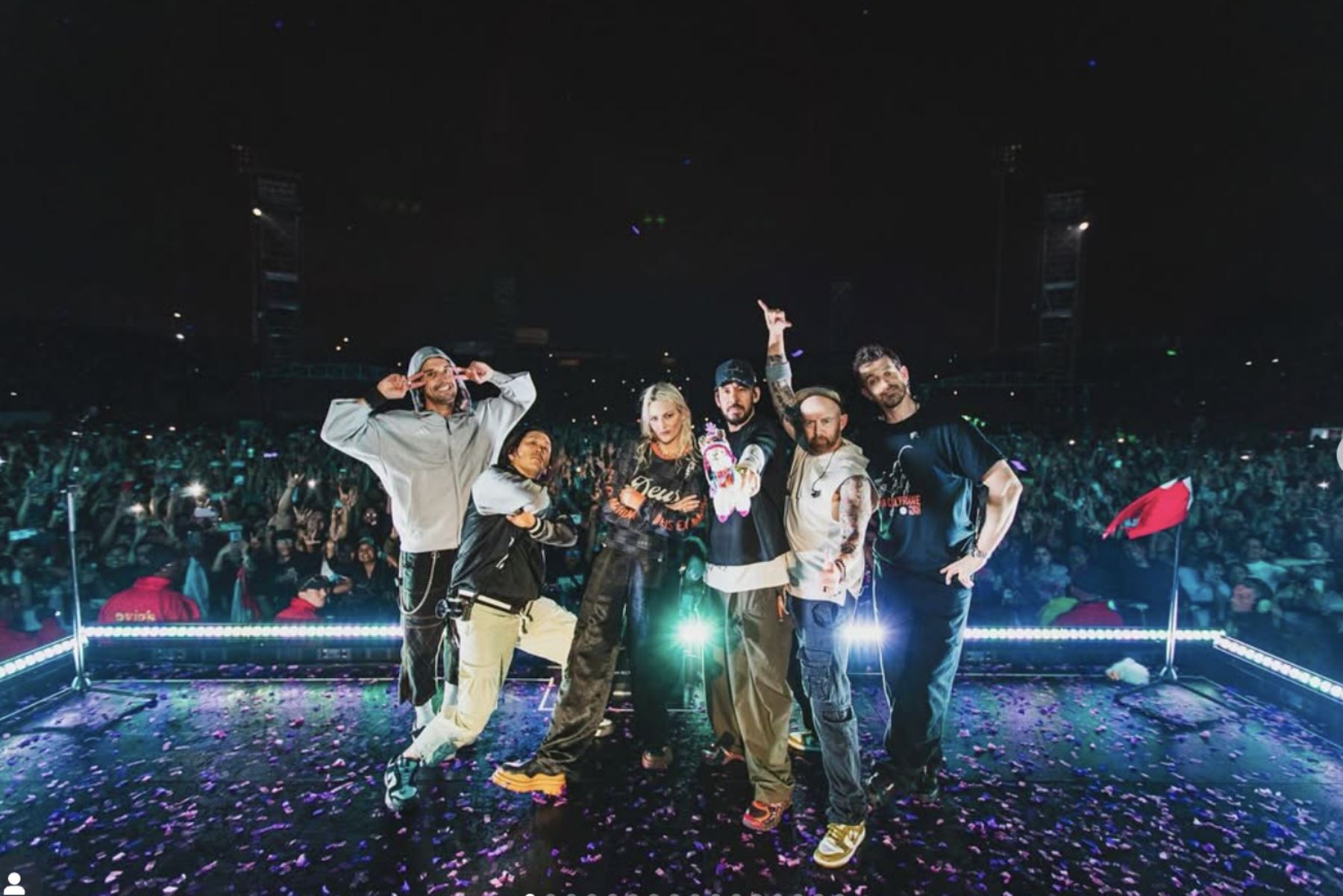 Concierto Linkin Park  fue el 28 octubre en el Estadio San Marcos como parte de su gira  "From Zero World Tour".  Foto: ANDINA/Difusión