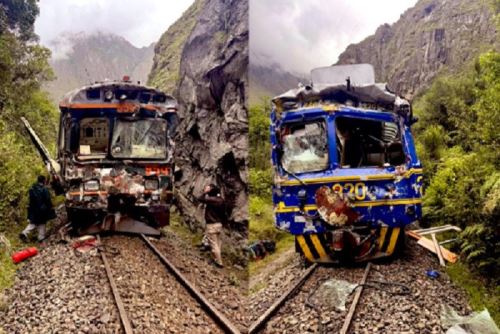 Choque de trenes en vía a Machu Picchu deja un fallecido y al menos 30 heridos. Foto: ANDINA/Difusión