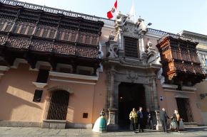 Headquarters of the Ministry of Foreign Affairs of Peru. Chancellery. Torre Tagle Palace in the center of the city of Lima. Photo: ANDINA/Daniel Bracamonte