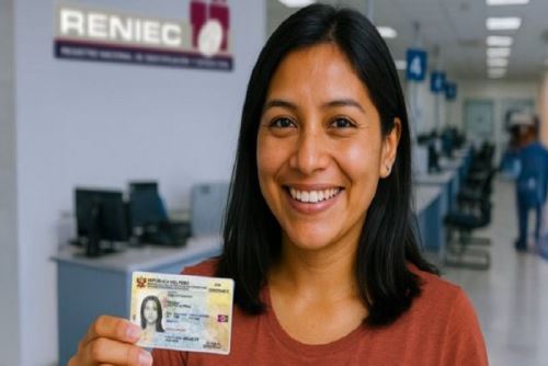 Se mantiene vigente la campaña de emisión del Documento Nacional de Identidad (DNI) electrónico por primera vez, con una tarifa de S/30 para mayores de 17 años y de S/16 para los menores de edad.