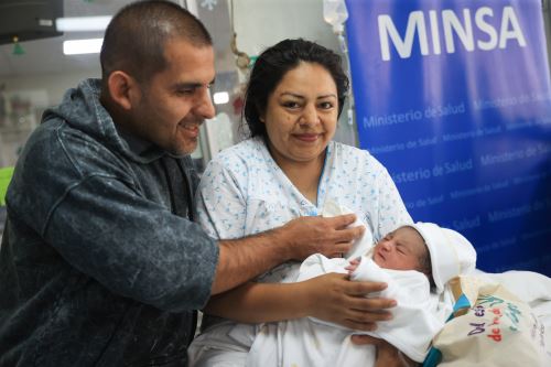 Primer bebé del 2026 nace en el INMP gracias a tratamiento especializado de fertilización in vitro. Foto: ANDINA/Jhonel Rodríguez Robles
