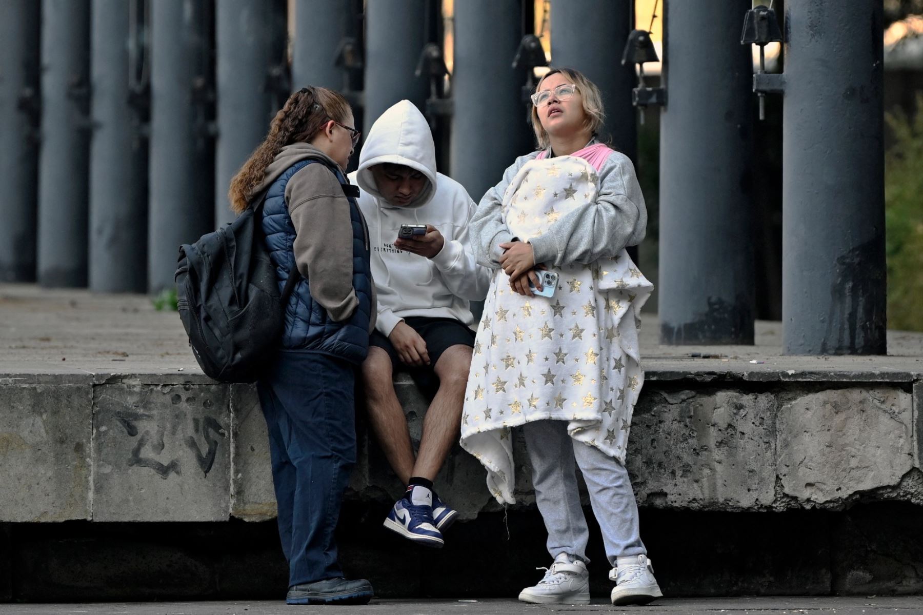 El sismo tuvo su epicentro a 15 kilómetros de San Marcos, estado de Guerrero (sur), informó Sheinbaum a su regreso a Palacio Nacional minutos después del temblor. Foto: AFP