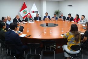 Autoridades del Minam dialogaron con representantes de la CCL. Foto: Minam/Difusión.