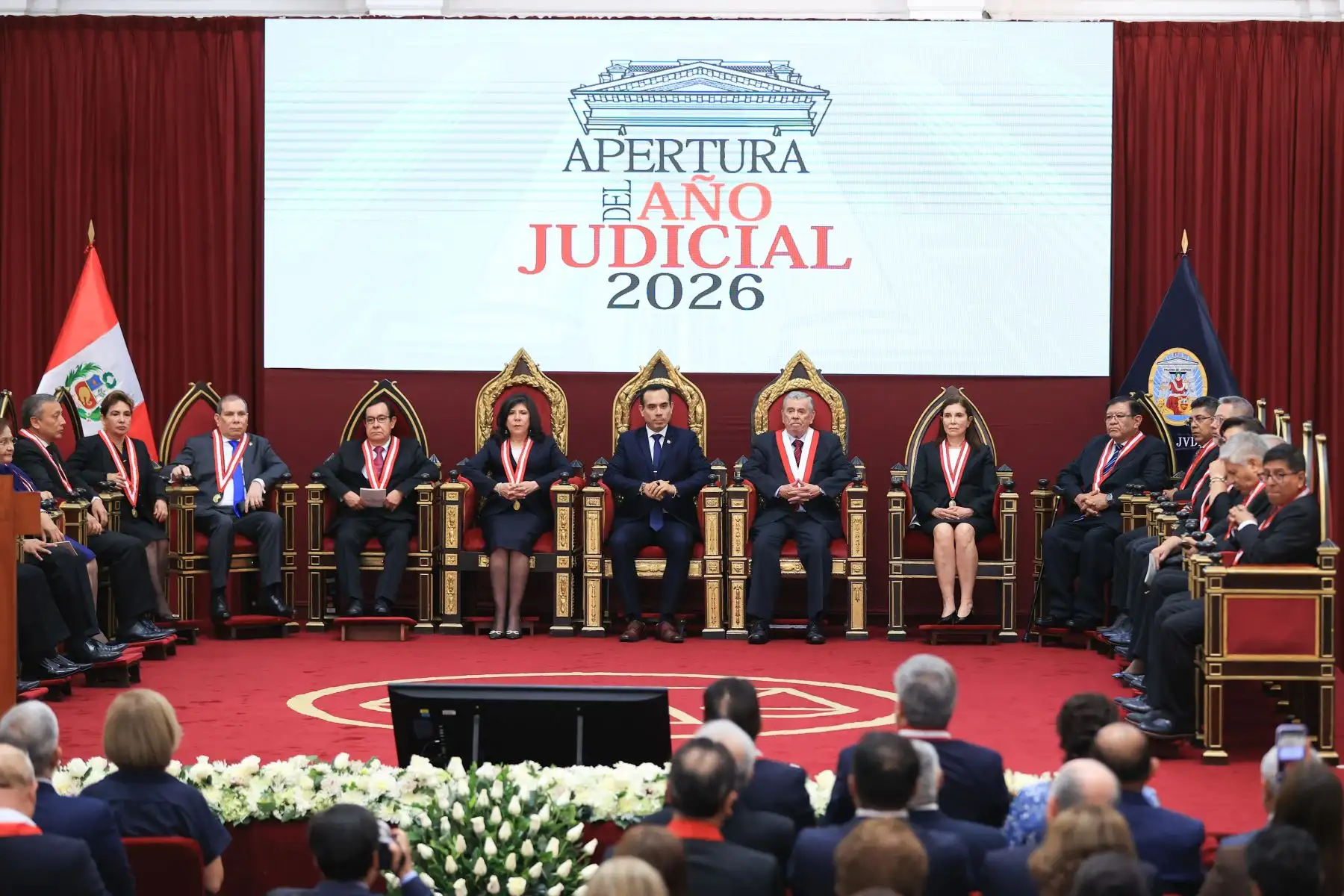 Presidente de la república, José Jerí, participa en la ceremonia de apertura del Año Judicial 2026 en Palacio de Justicia. Foto: ANDINA/ Jhonel Rodríguez