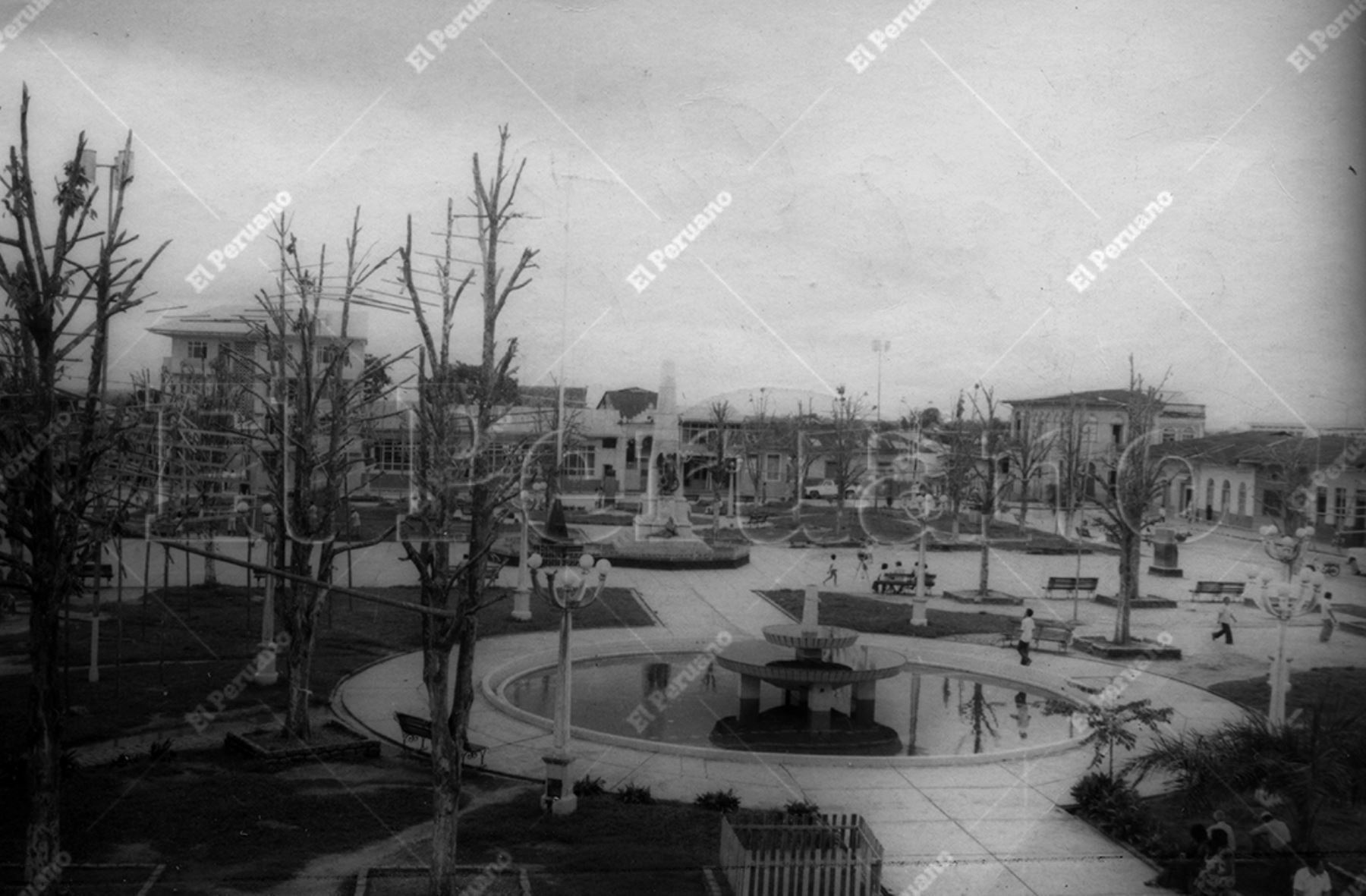 Lima - 27 setiembre 1978 / Vista de la plaza de Armas de Iquitos. Foto: Archivo Histórico de El Peruano