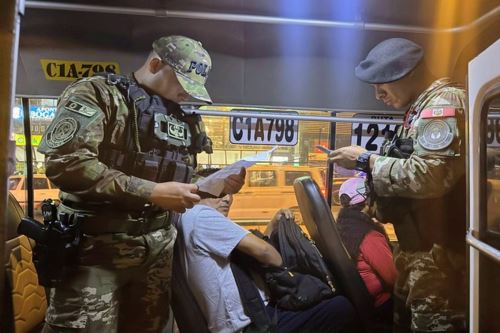 Operativo policial en Ate y Santa Anita deja detenidos y requisitoriados. Foto: ANDINA/Difusión