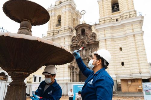 Municipalidad de Lima reanudó la recuperación de la Plazuela San Francisco. Foto: ANDINA/Difusión