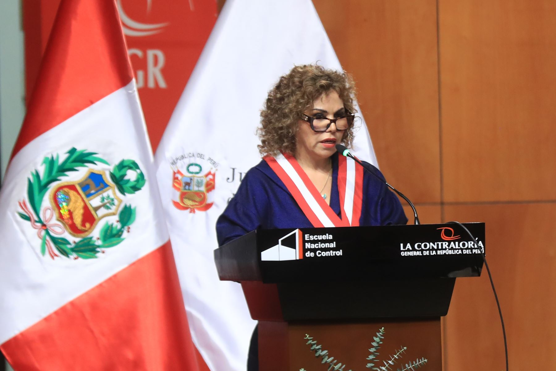 Ceremonia de juramentación de la magistrada María Teresa Cabrera Vega y el magistrado Víctor Hugo Chanduví Cornejo como presidente y vicepresidente de la Junta Nacional de Justicia para el periodo 2026. Foto: ANDINA/ Ricardo Cuba