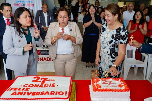 Aniversario 27 de la creación de Conadis. (Foto: ANDINA/ Difusión)