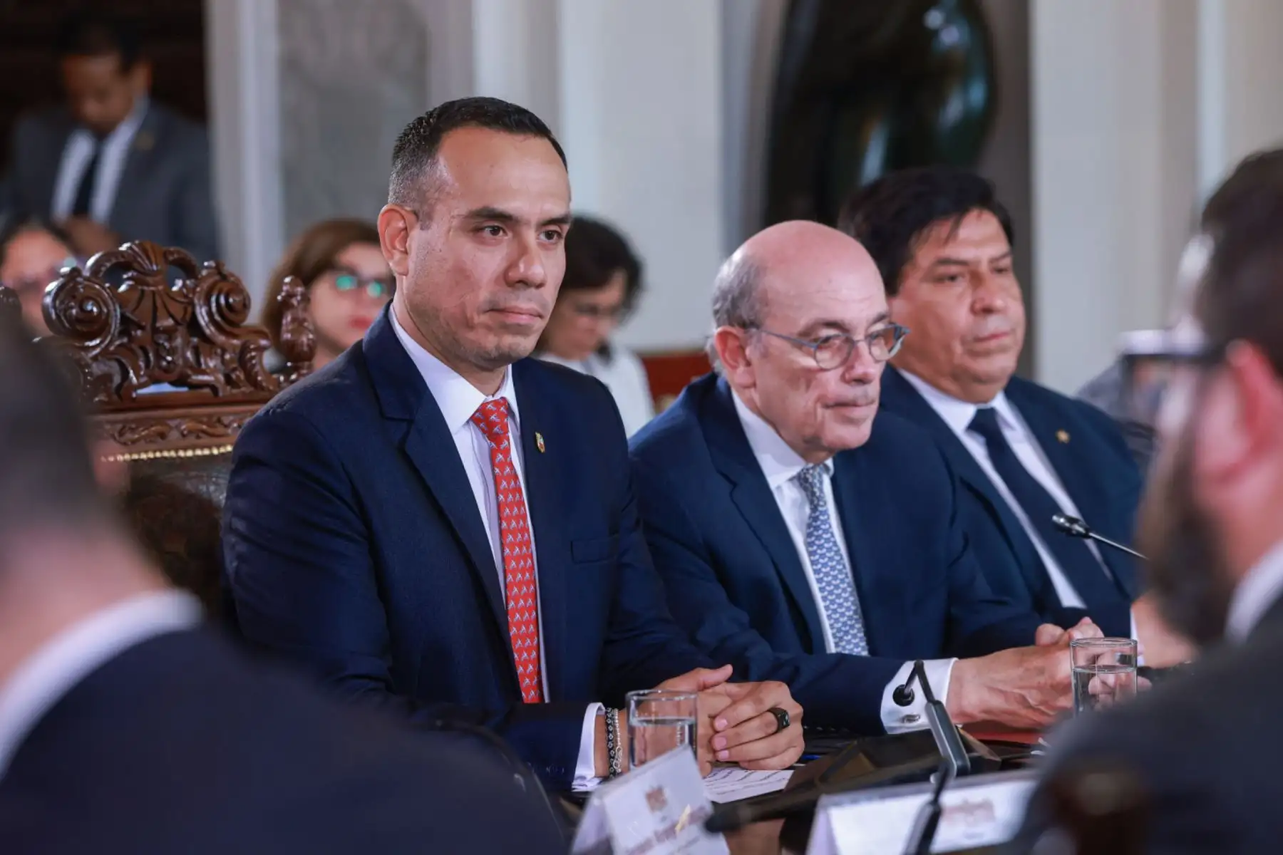 El presidente electo de Chile, José Antonio Kast, llegó a Palacio de Gobierno para sostener un encuentro con el presidente de la república, José Jerí Oré, como parte de una gira que realiza el mandatario electo chileno por países de la región.

Foto: ANDINA/Prensa Presidencia