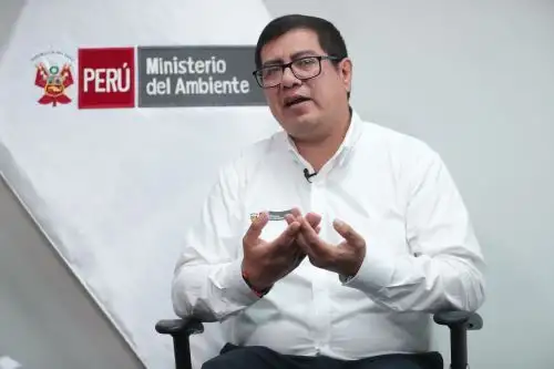 El ministro del Ambiente, Miguel Ángel Espichán, concedió entrevista a la Agencia Andina. Foto: ANDINA