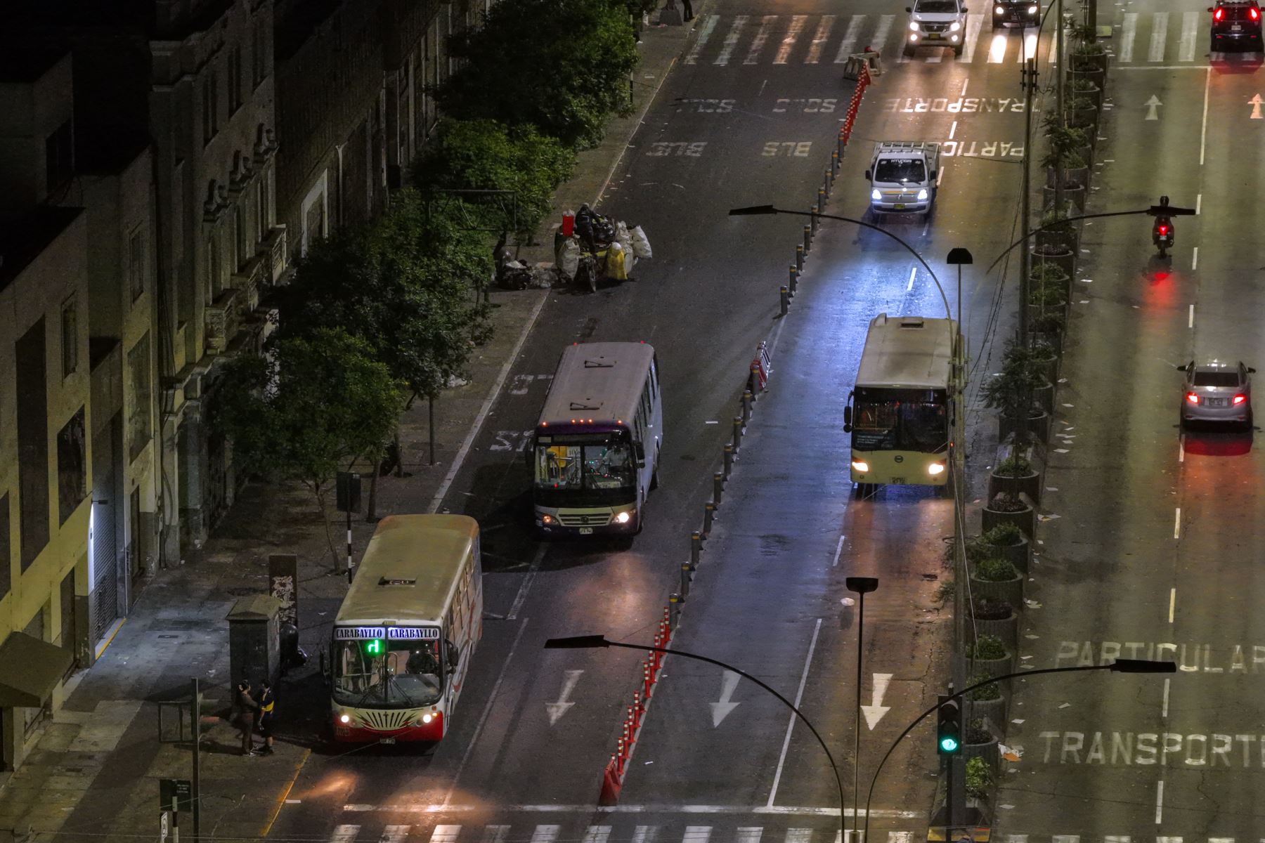 Autoridades indicaron que, una vez concluidas las obras, se realizará una etapa de fiscalización y monitoreo para asegurar el uso adecuado de los carriles exclusivos por parte de los vehículos autorizados. Foto: ANDINA/Daniel Bracamonte