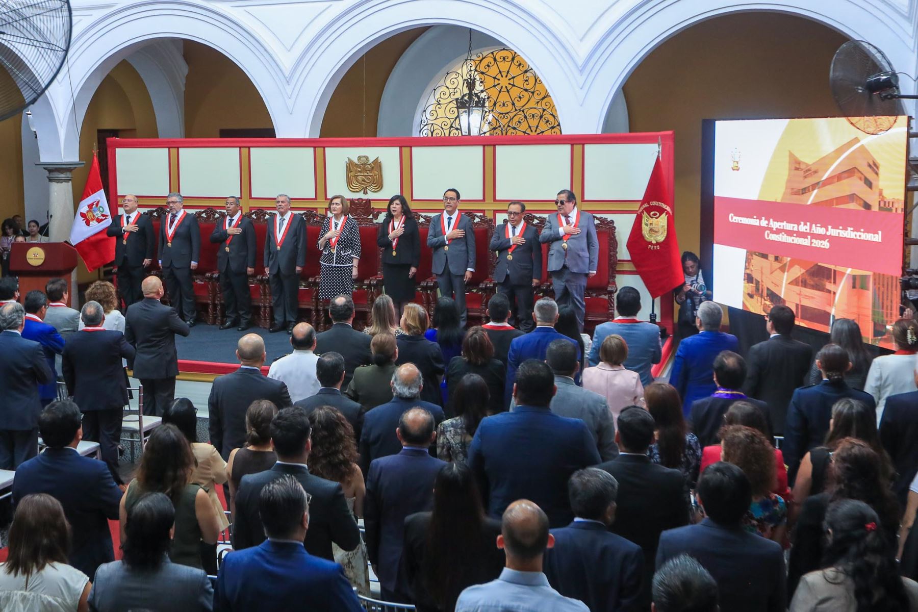Ceremonia de apertura del Año Jurisdiccional Constitucional 2026.
Foto: ANDINA/Ricardo Cuba