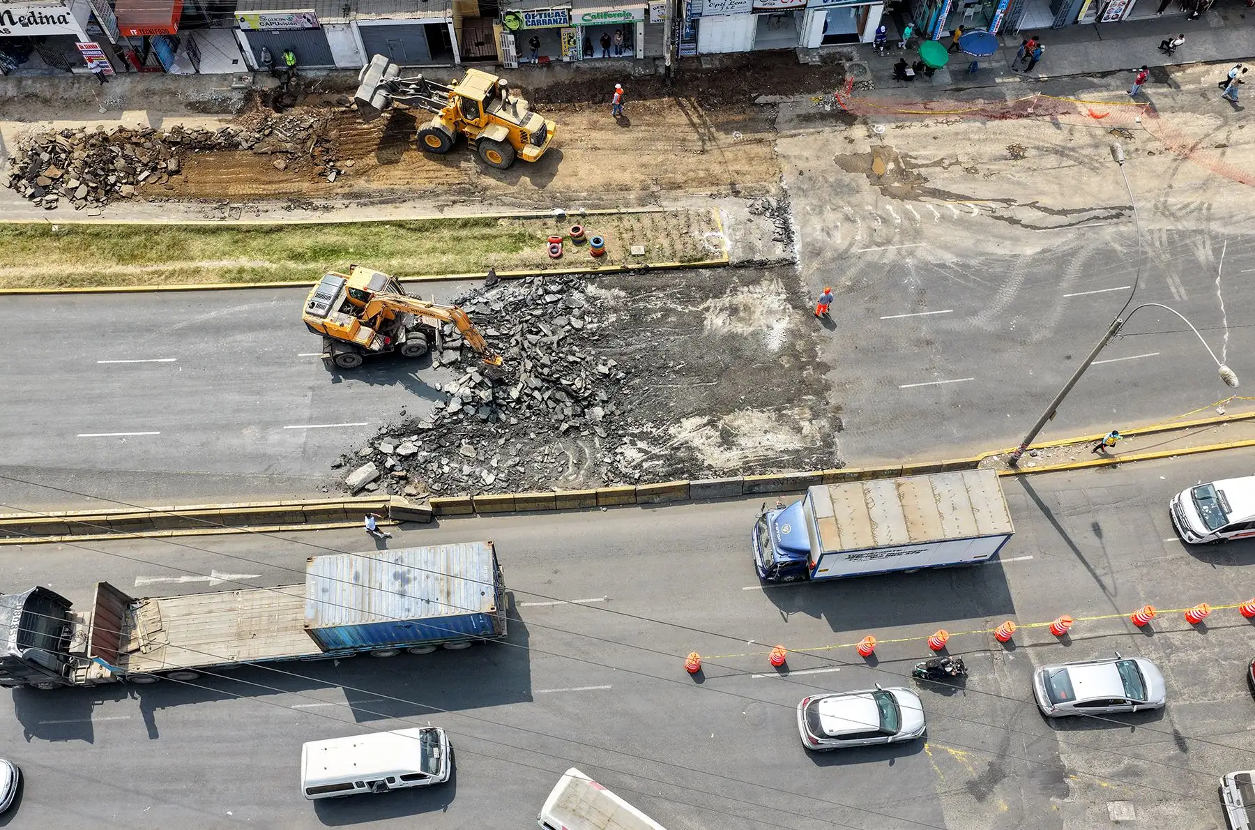La obra tendrá una duración estimada de 210 días y contempla desvíos vehiculares para transporte público y autos particulares.
Foto: ANDINA/Juan Carlos Guzmán