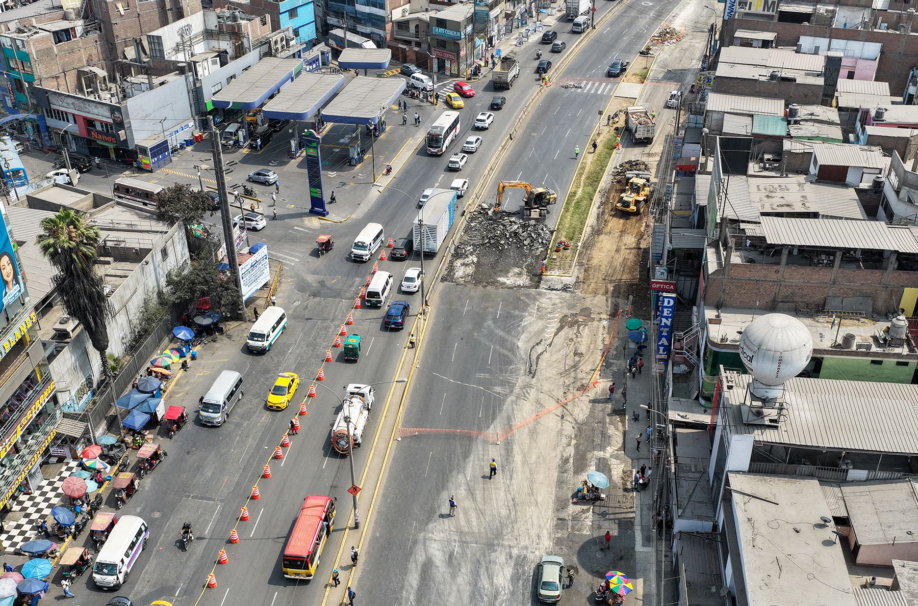 La obra tendrá una duración estimada de 210 días y contempla desvíos vehiculares para transporte público y autos particulares.
Foto: ANDINA/Juan Carlos Guzmán