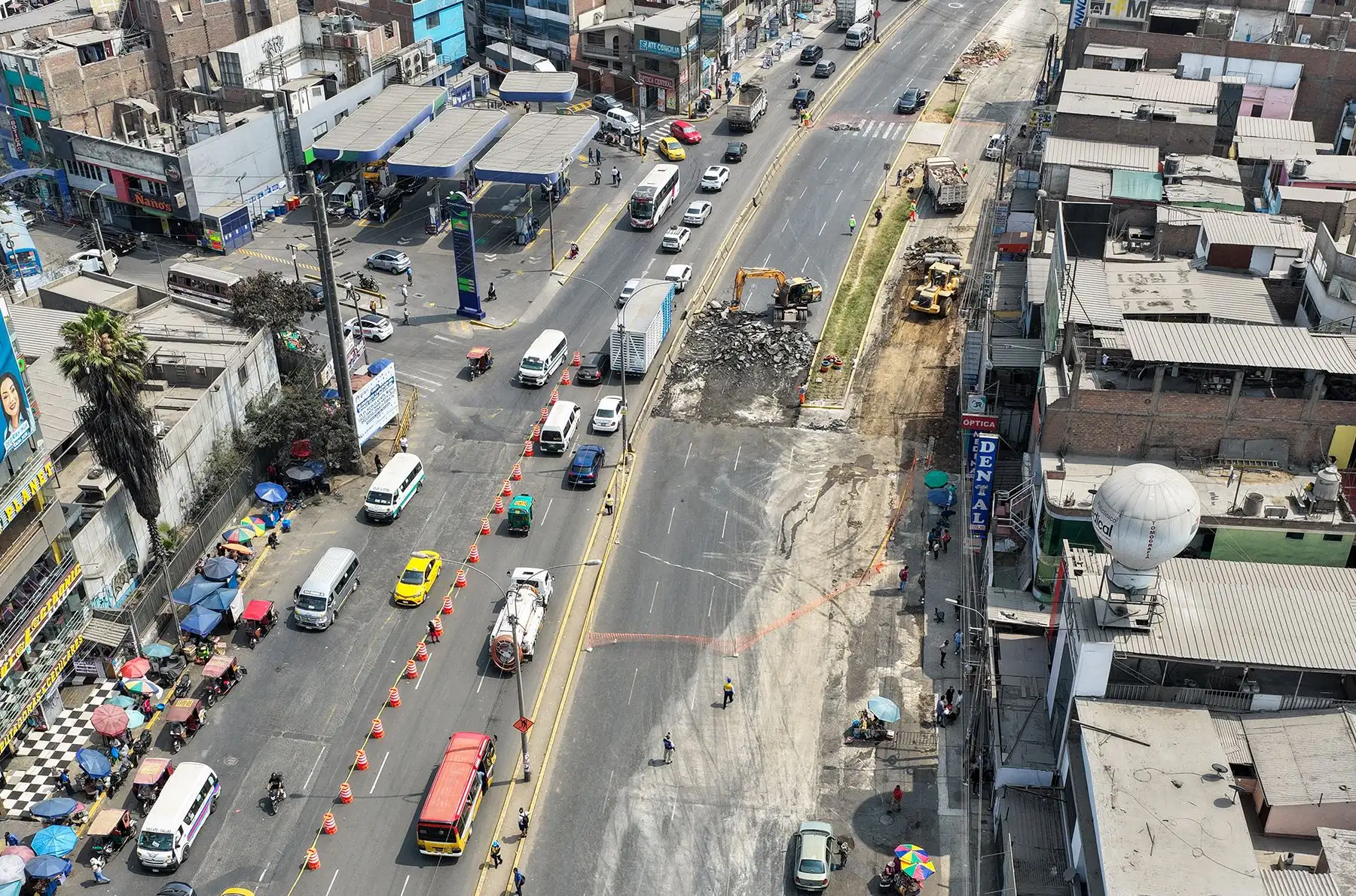 La obra tendrá una duración estimada de 210 días y contempla desvíos vehiculares para transporte público y autos particulares.
Foto: ANDINA/Juan Carlos Guzmán