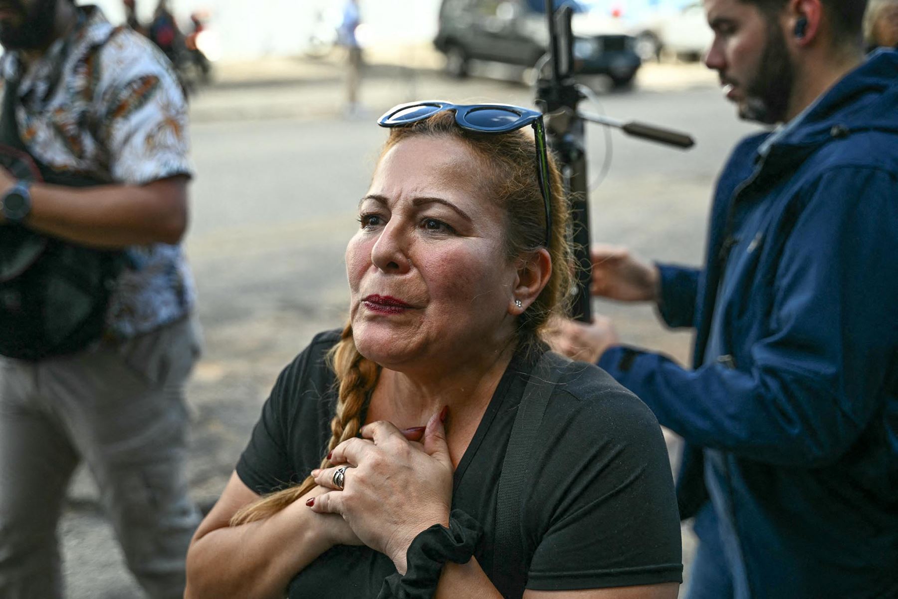 Atali Cabrejo, madre de Juan José Freitas, de 35 años y residente de Vente Venezuela Vargas.Foto: AFP